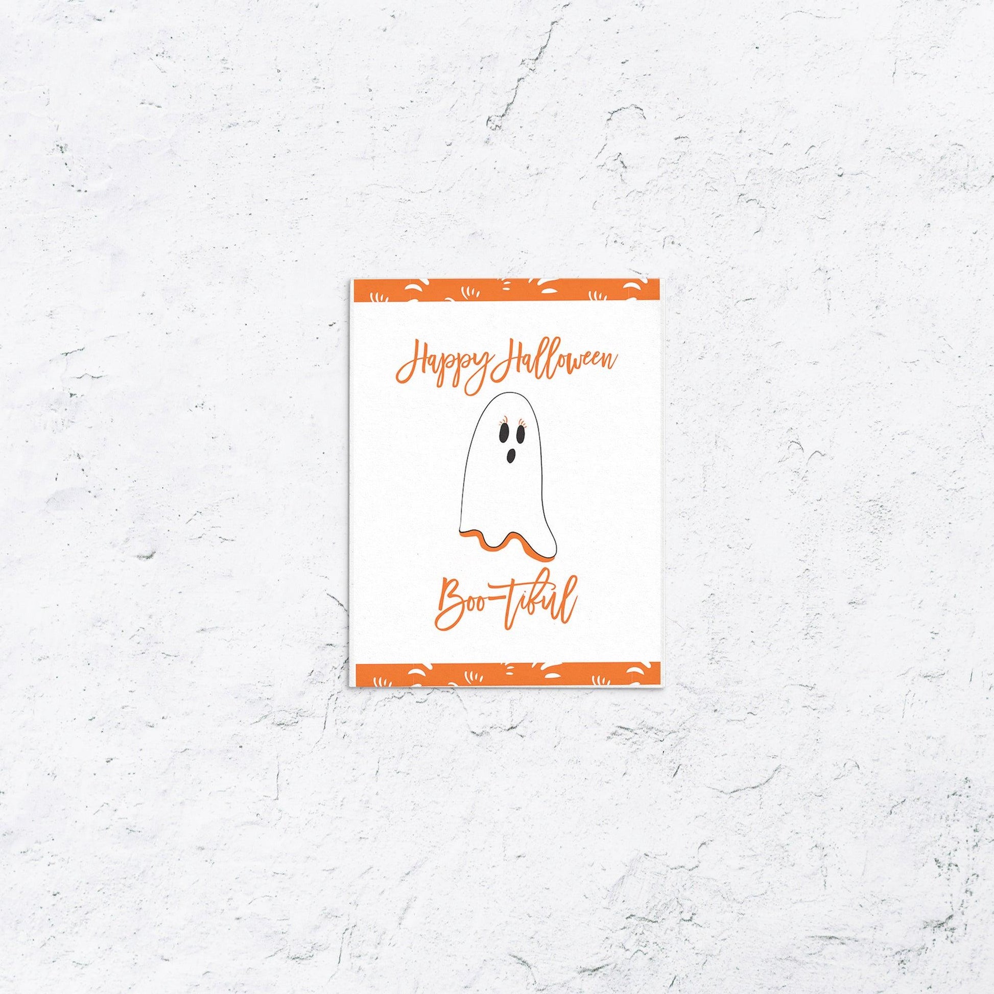 Boo-tiful Ghost Halloween Card