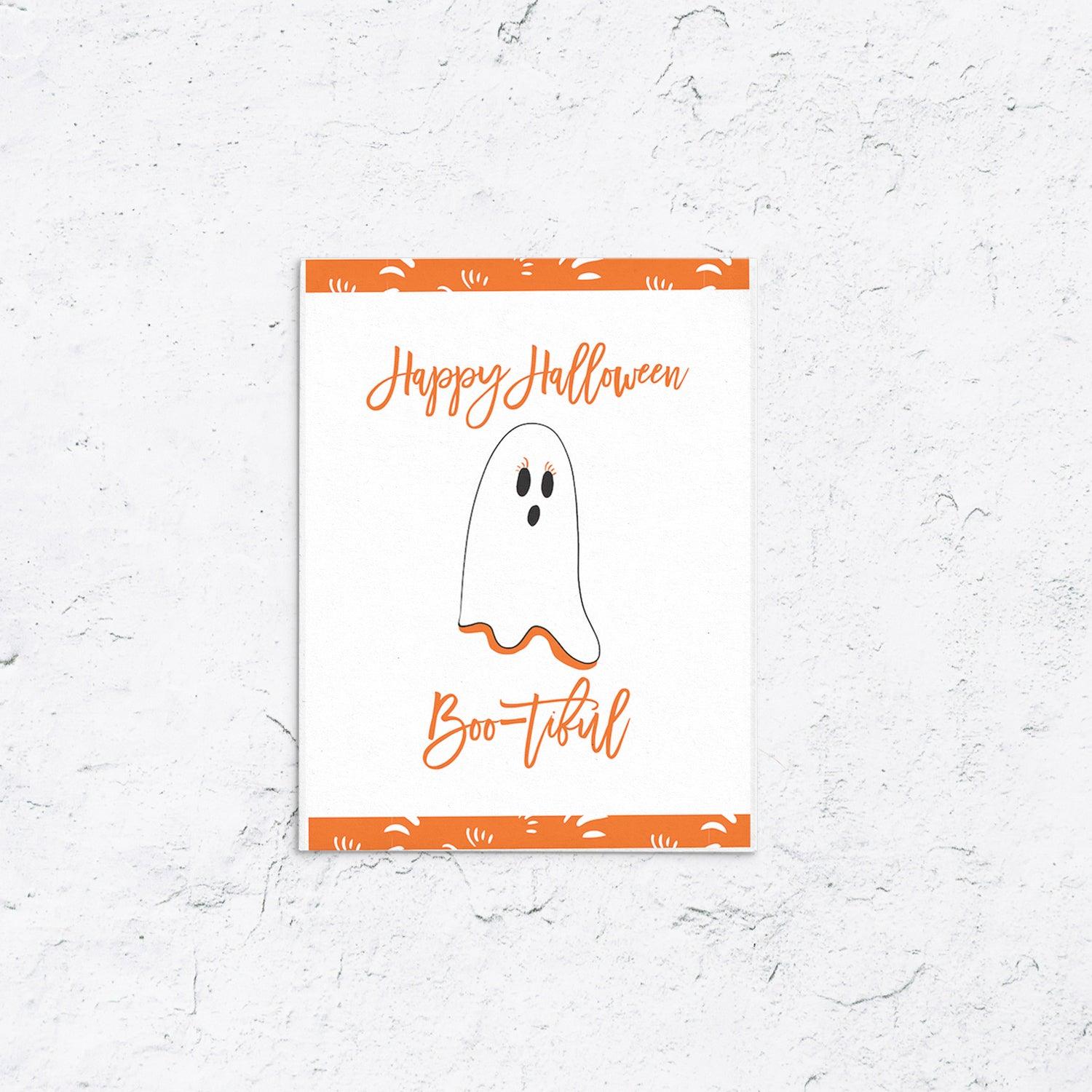 Boo-tiful Ghost Halloween Card