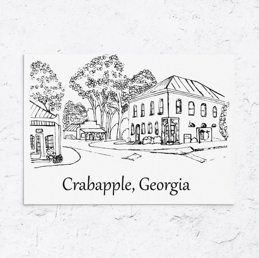 Crabapple Georgia Letterpress Print - With Love Paperie