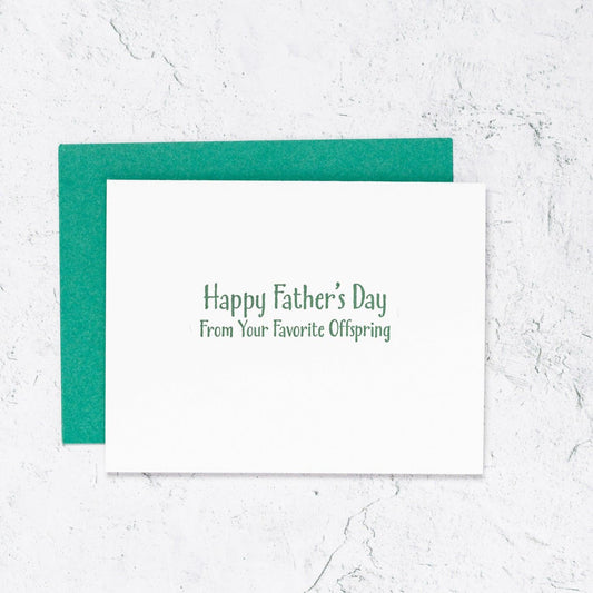 Father's Day Letterpress Card