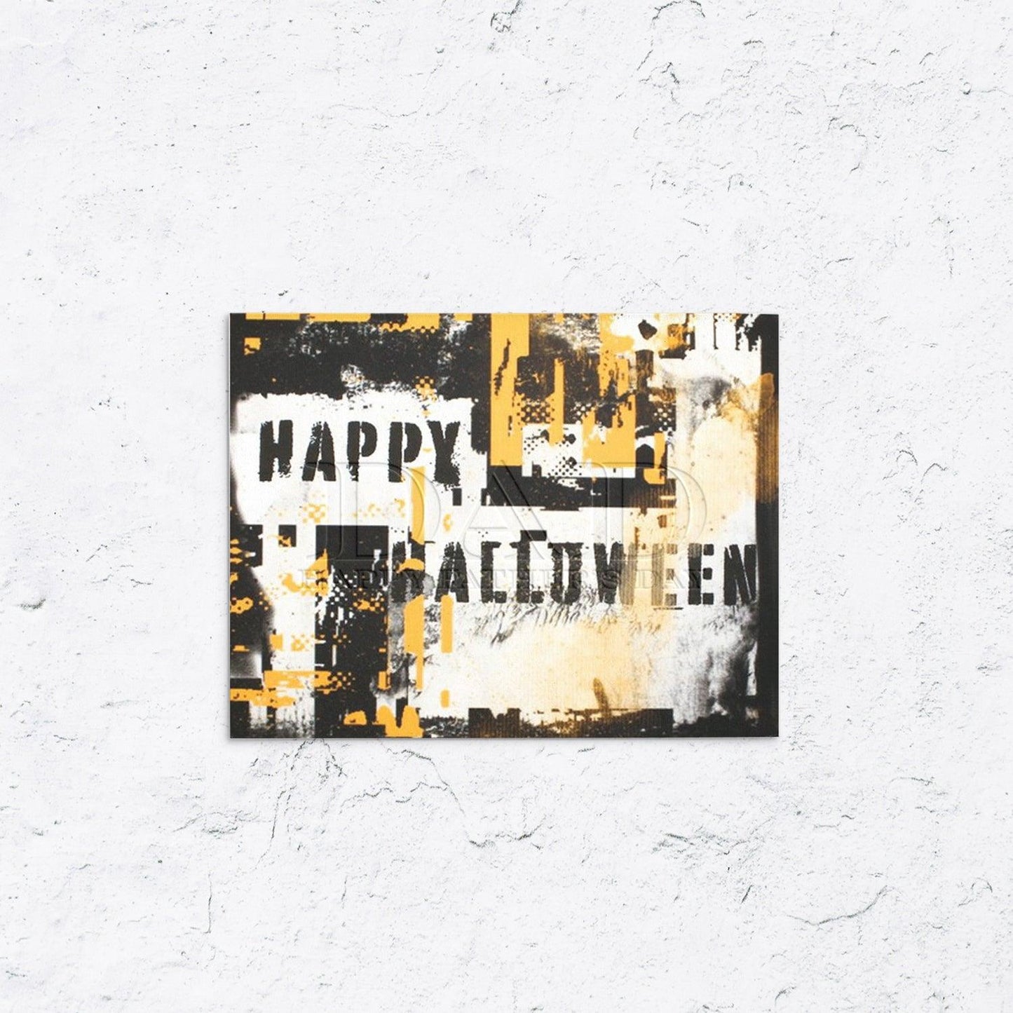 Happy Halloween Graffiti Card