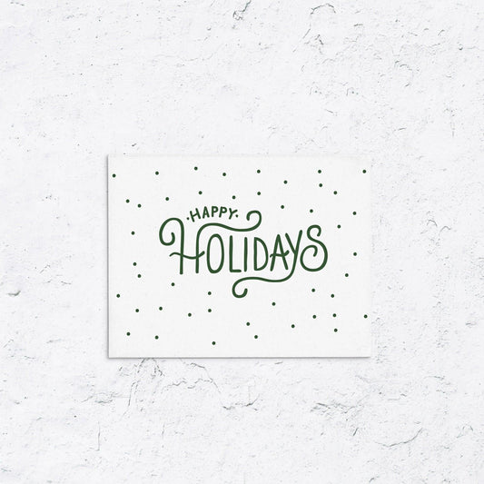 Happy Holiday Dots Boxed Holiday Cards - With Love Paperie