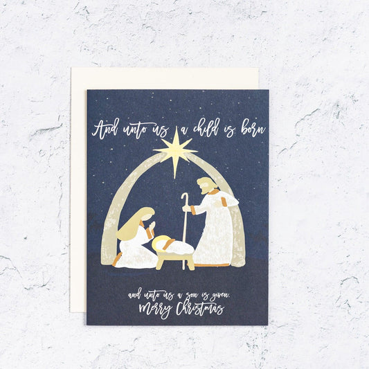 Nativity Holiday Greeting Card Christmas