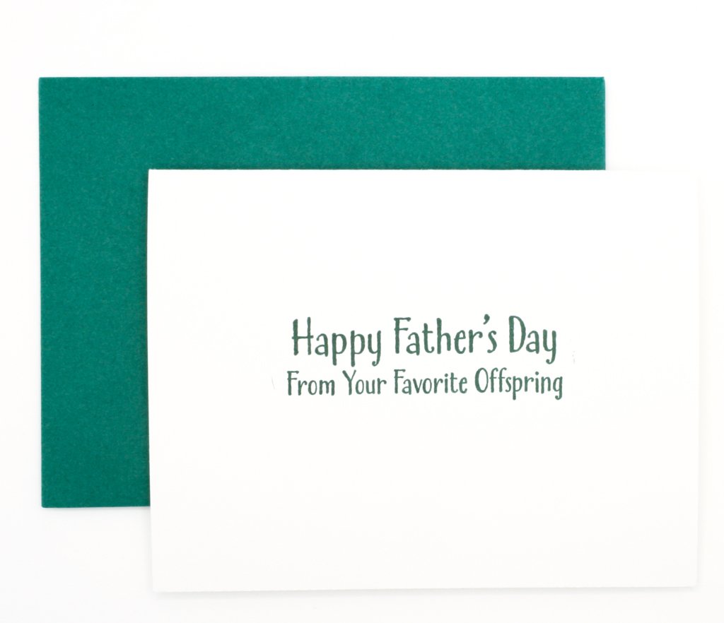 Father's Day Letterpress Card