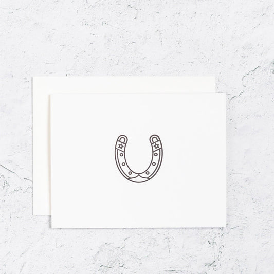 Horseshoe Letterpress Card