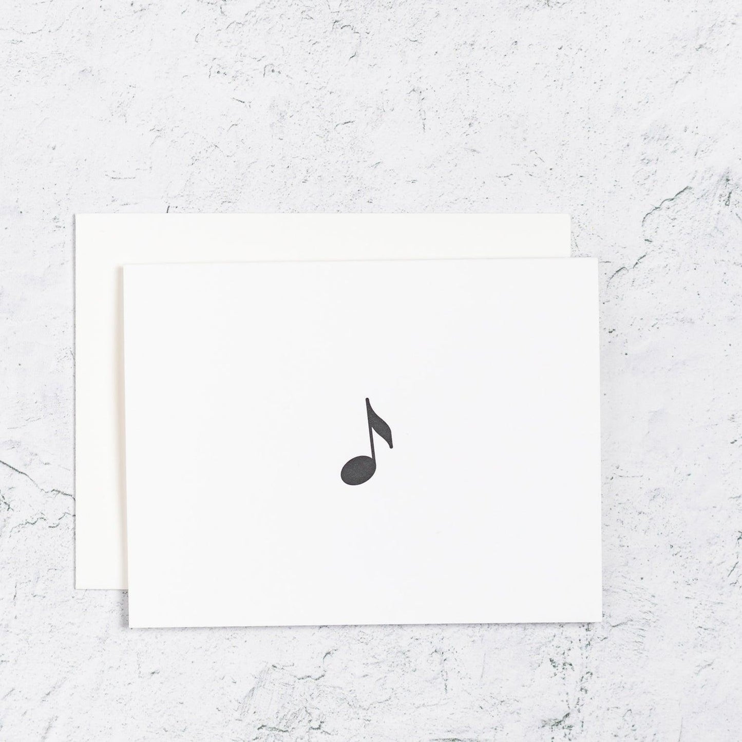 Music Note Letterpress Card