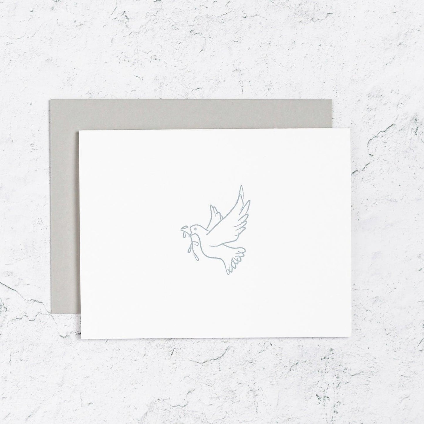 Peace Dove Letterpress Note Cards