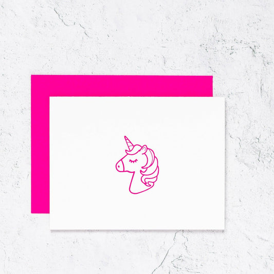 Unicorn Letterpress Cards