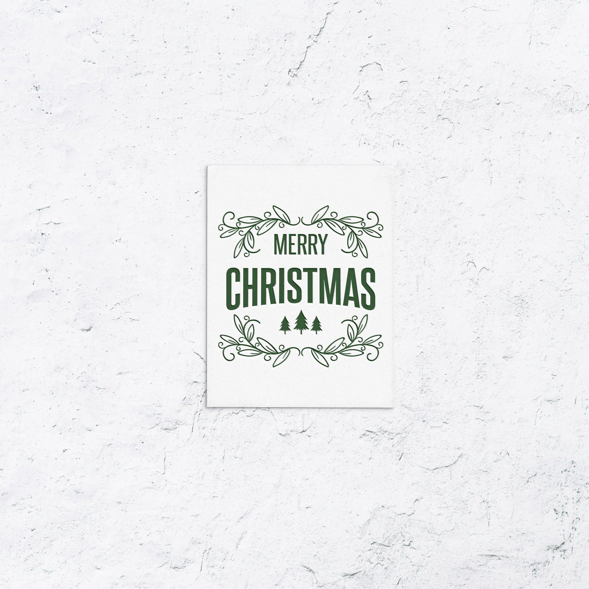 Merry Christmas Trees Holiday Cards - With Love Paperie