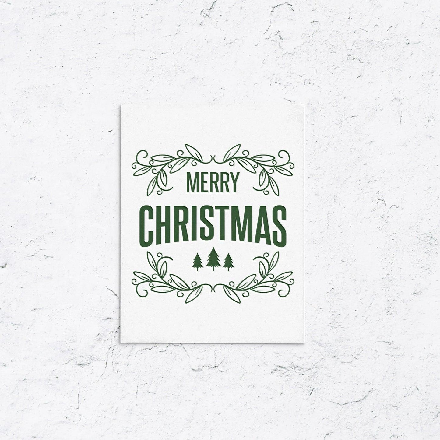 Merry Christmas Trees Holiday Cards - With Love Paperie