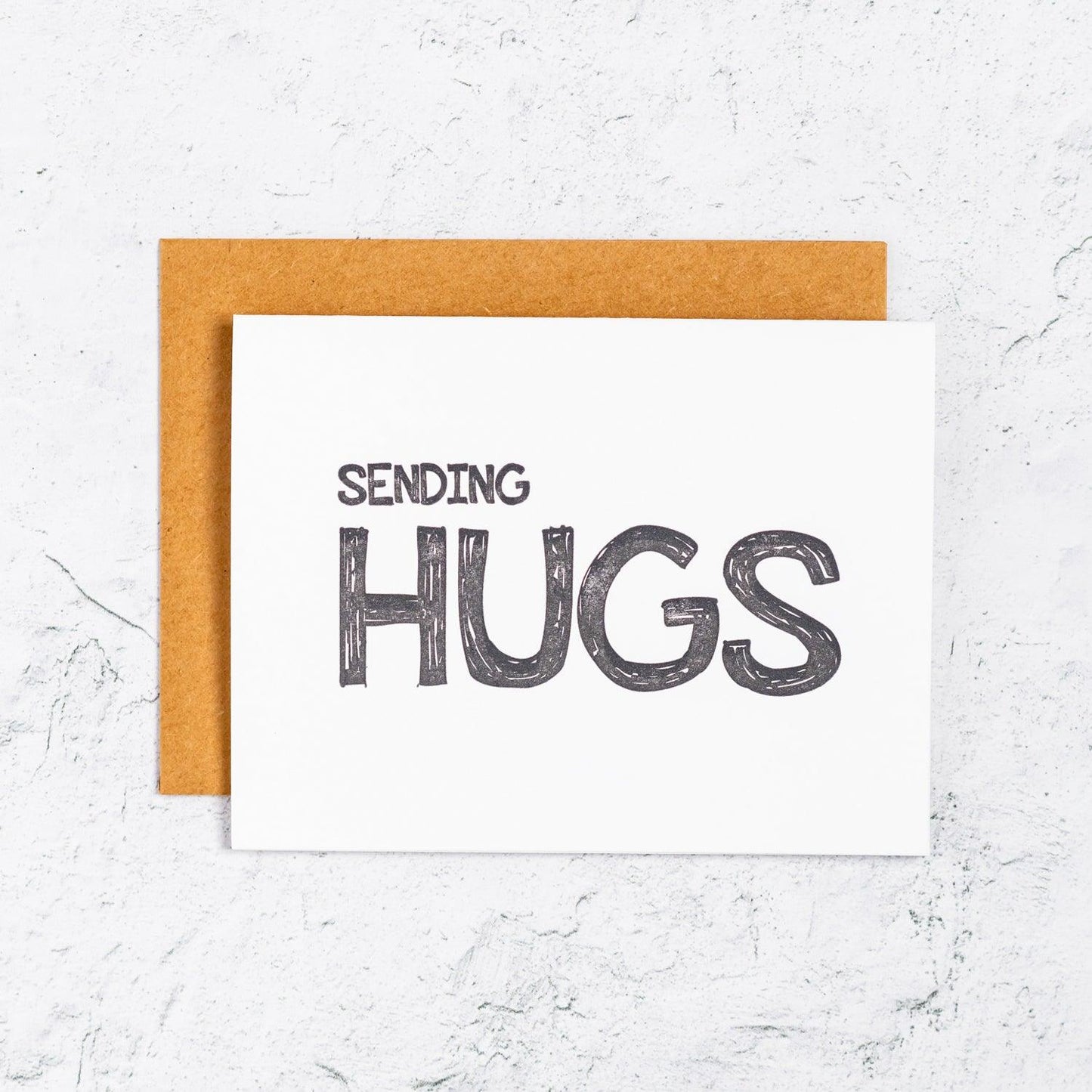 Sending Hugs Letterpress Cards