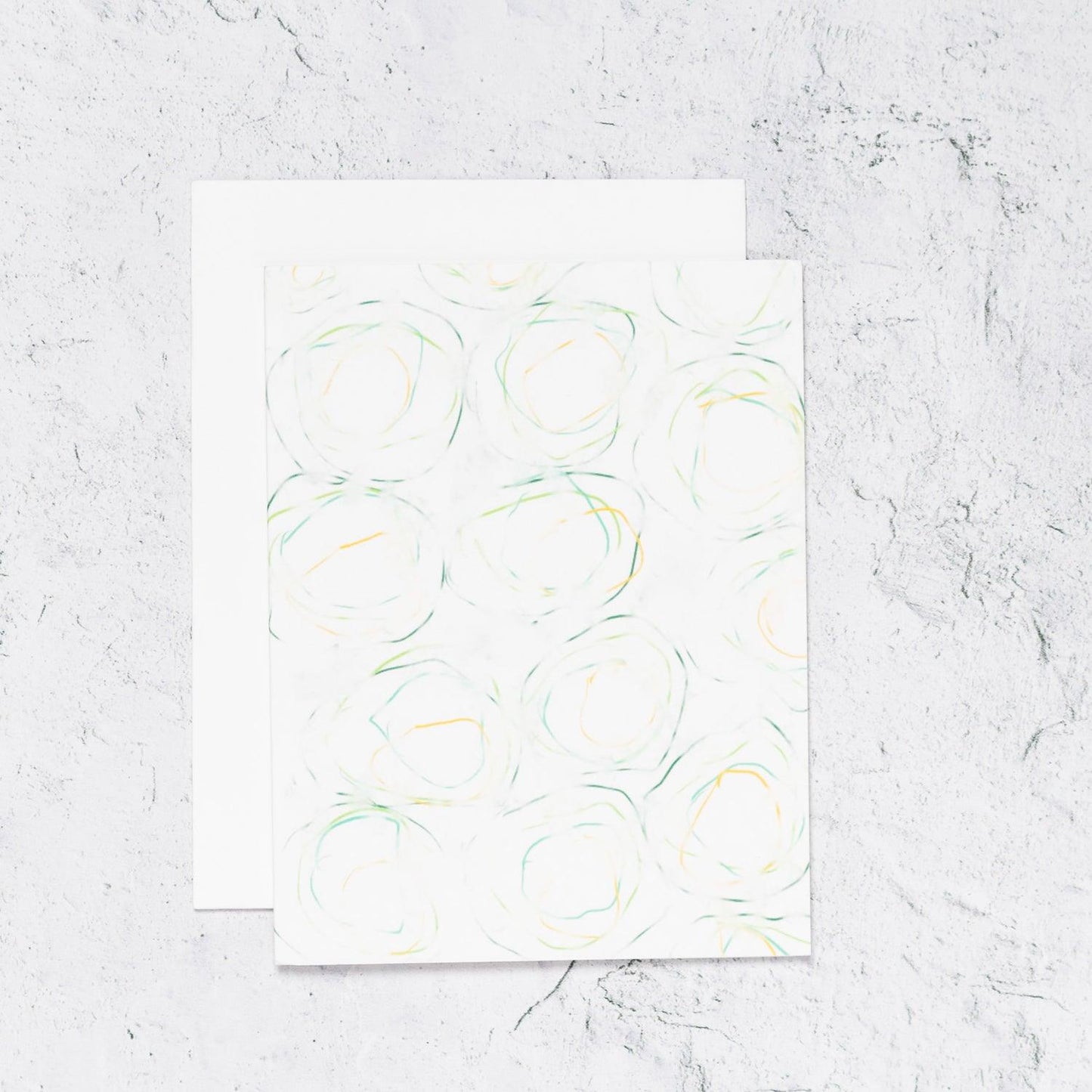 Abstract Watercolor Swirl Notecard Set - With Love Paperie