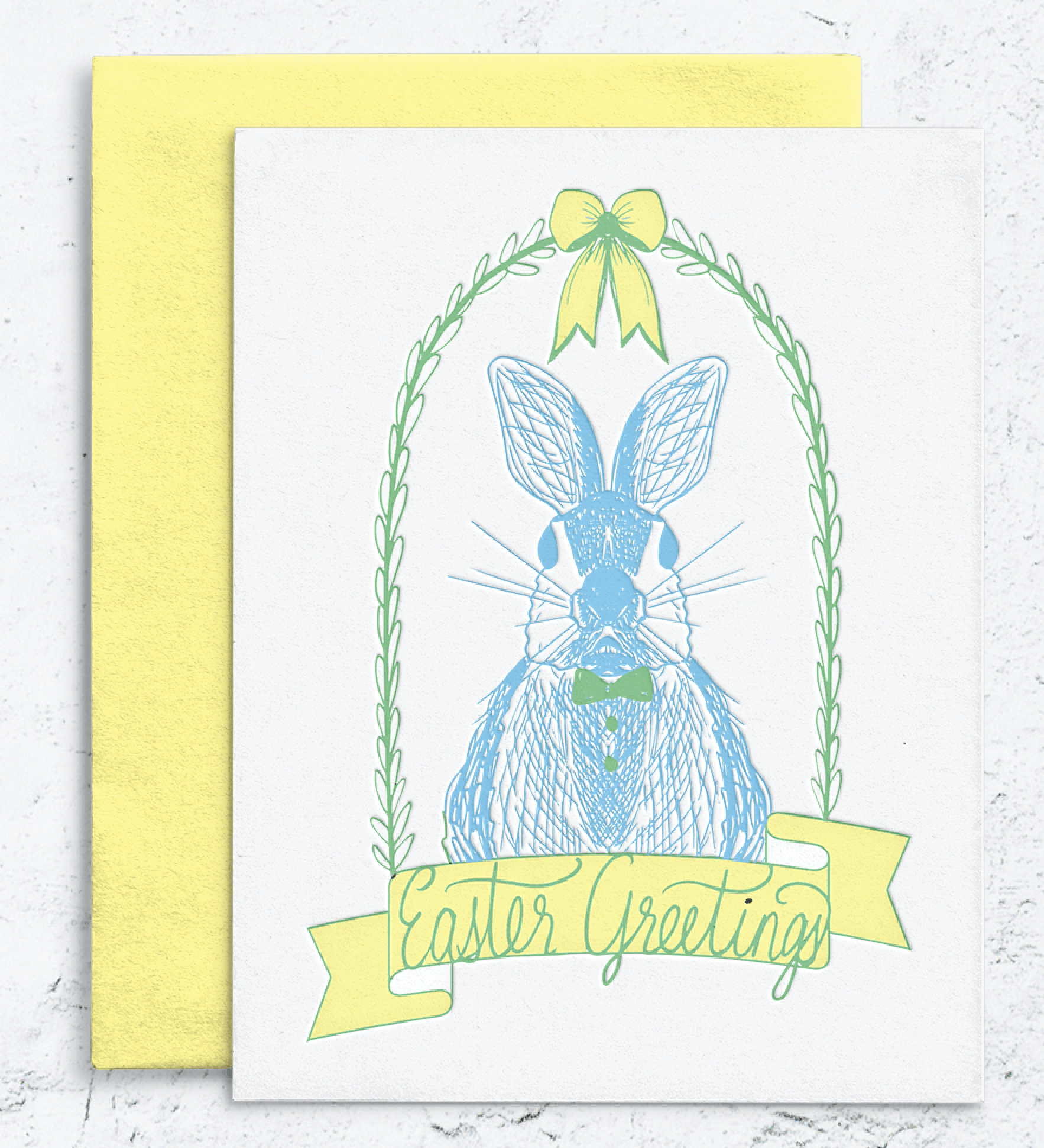Easter Greetings Letterpress Card