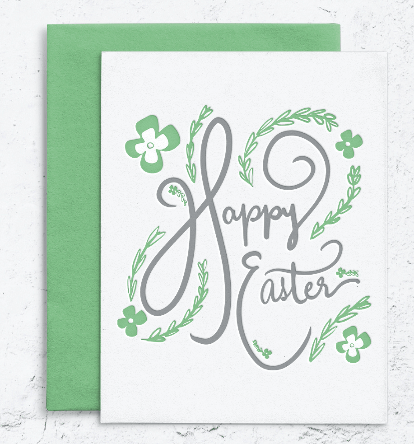 Happy Easter Letterpress Card
