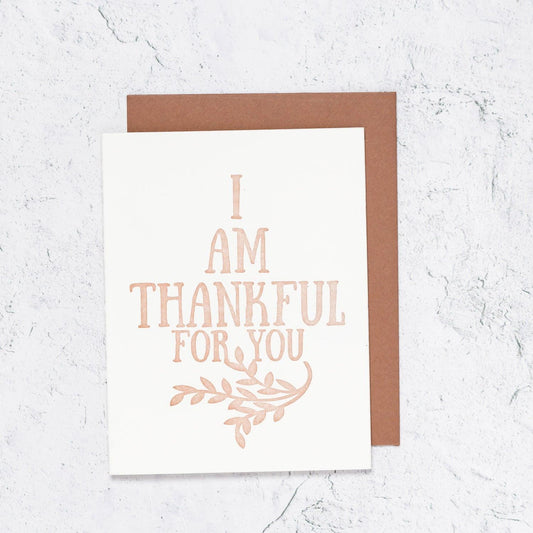 Thankful Letterpress Card