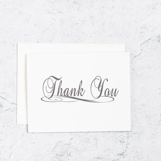 Traditional Thank You Letterpress Card