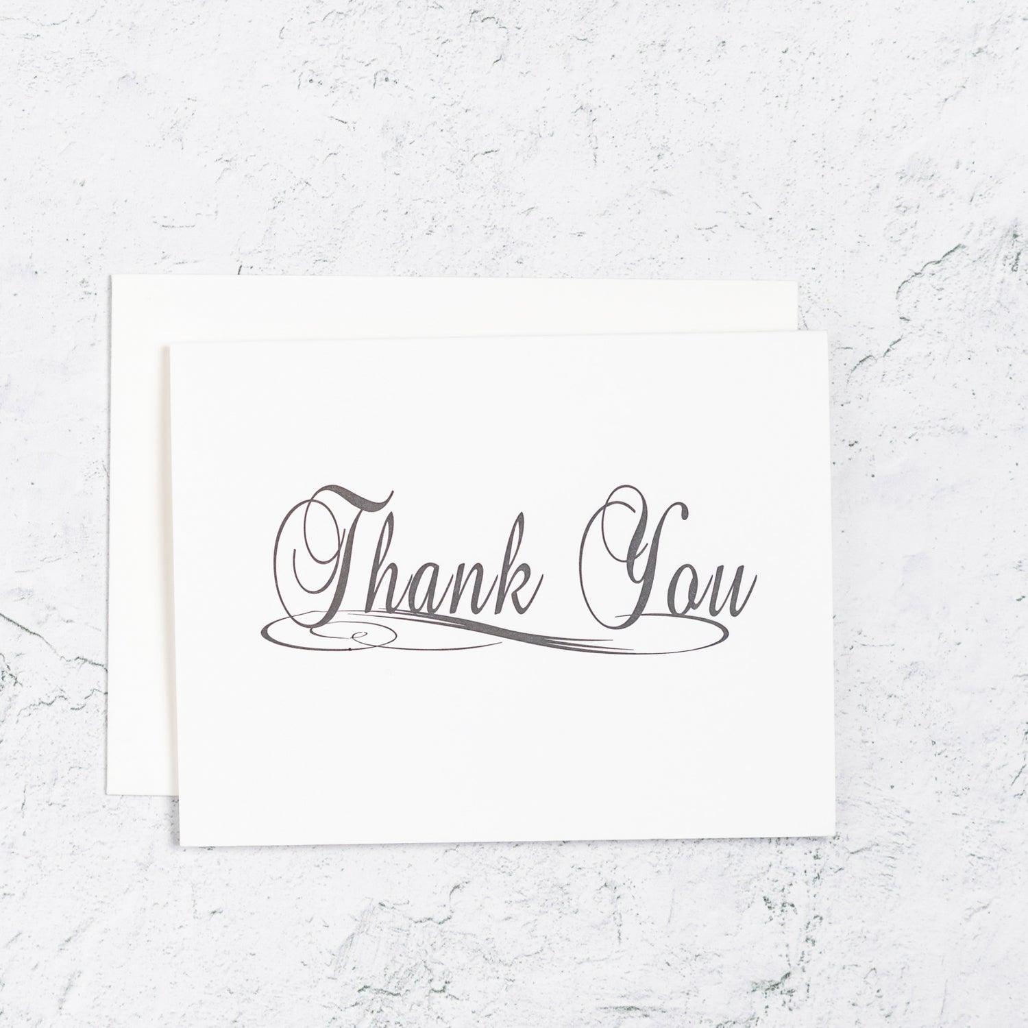 Traditional Thank You Letterpress Card